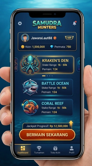 Layar utama aplikasi Gamerp yang menampilkan berbagai kategori aplikasi.